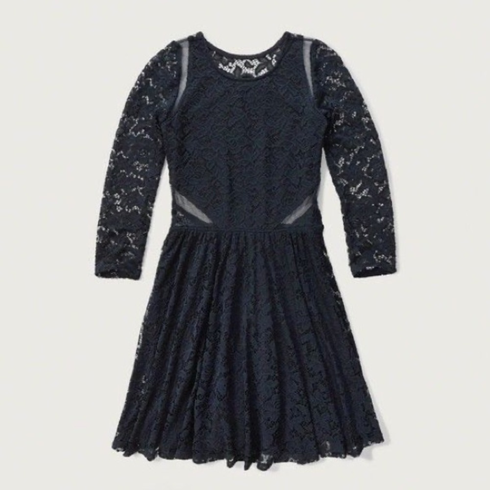 lace long sleeve dress